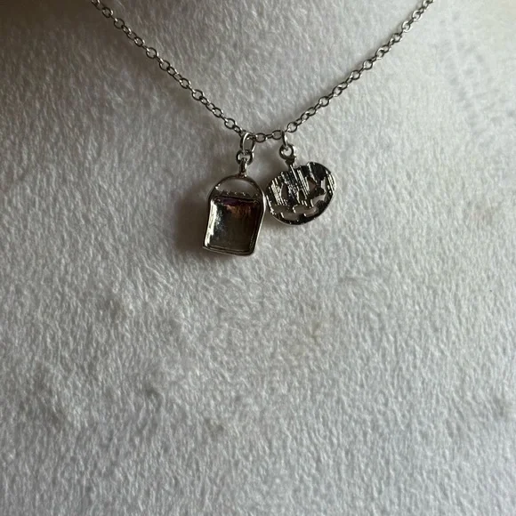 🎃 Cookie Lee Pumpkin and Silver Tone 🍬Trick or Treat Necklace - Picture 6 of 10